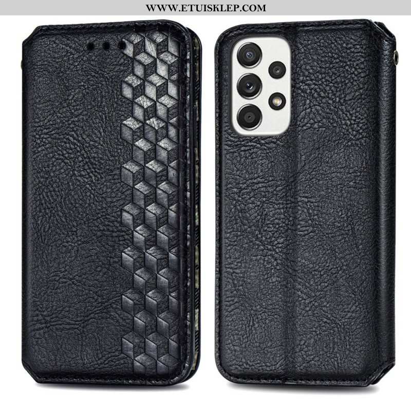 Etui Na Telefon do Samsung Galaxy A13 Etui Folio Wzór 3d Z Efektem Skóry